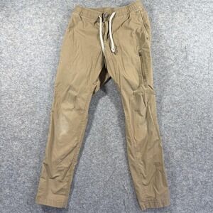Vuori Ripstop Pants Mens Small Brown Drawstring Jogger Stretch Outdoor‎ FLAWS
